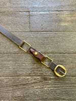 Diamond H Handmade Hobble Belt with Knife Pouch