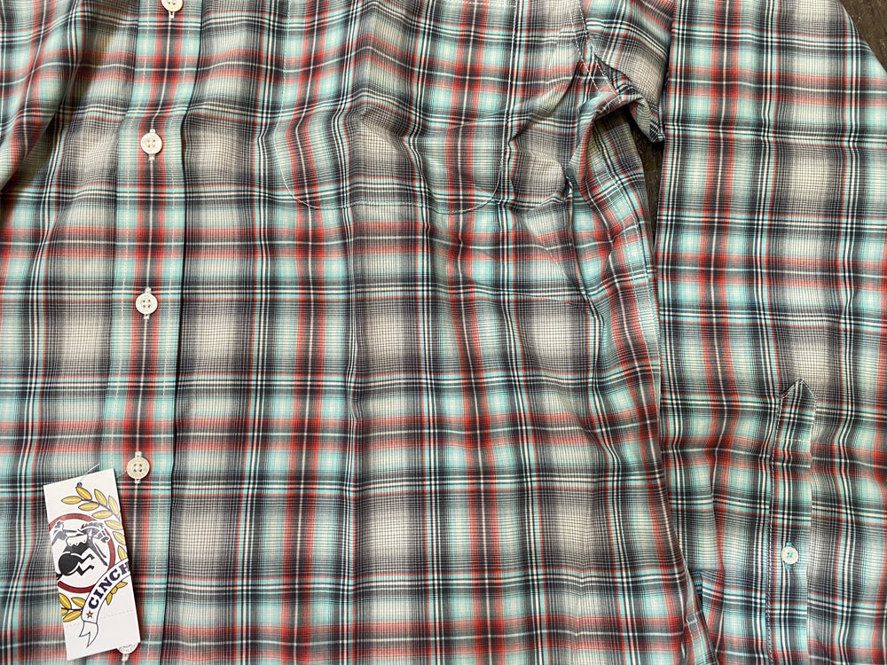 Men’s Cinch Long Sleeve Shirt Check.