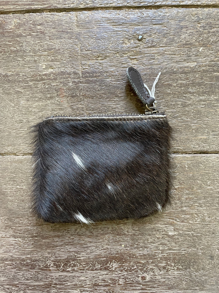 Cowhide Coin Pouch