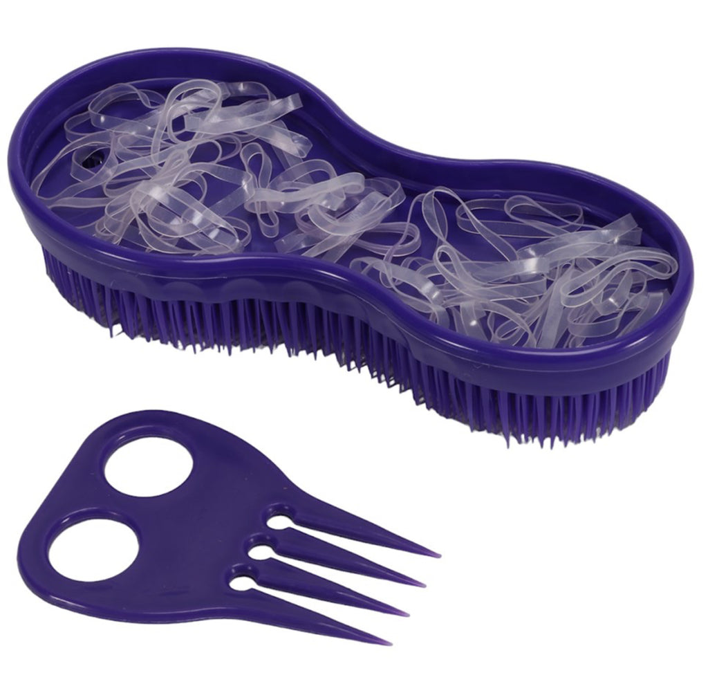 Fantasmic Genie Brush w/Comb & Bands Purple – Diamond H Saddlery ...