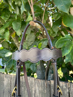 Diamond H Handmade Shaped Brow Work Bridle