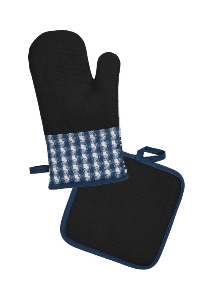 Thomas Cook Oven Mitt & Pot Holder Set Farm Animal Print