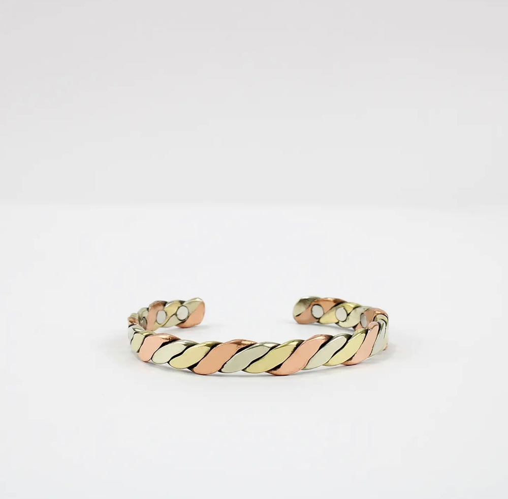Copper Magnetic Band . Tri colour scroll ( D11)