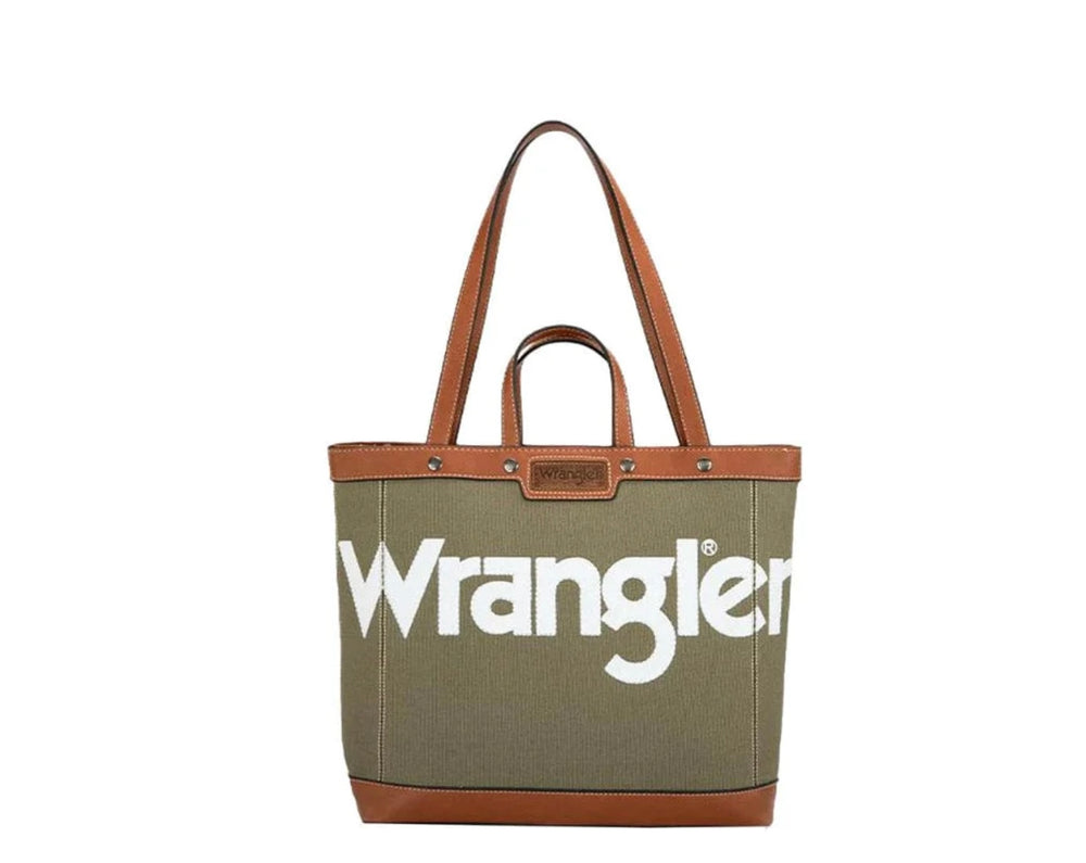Wrangler Iconic Logo Khaki Tote.