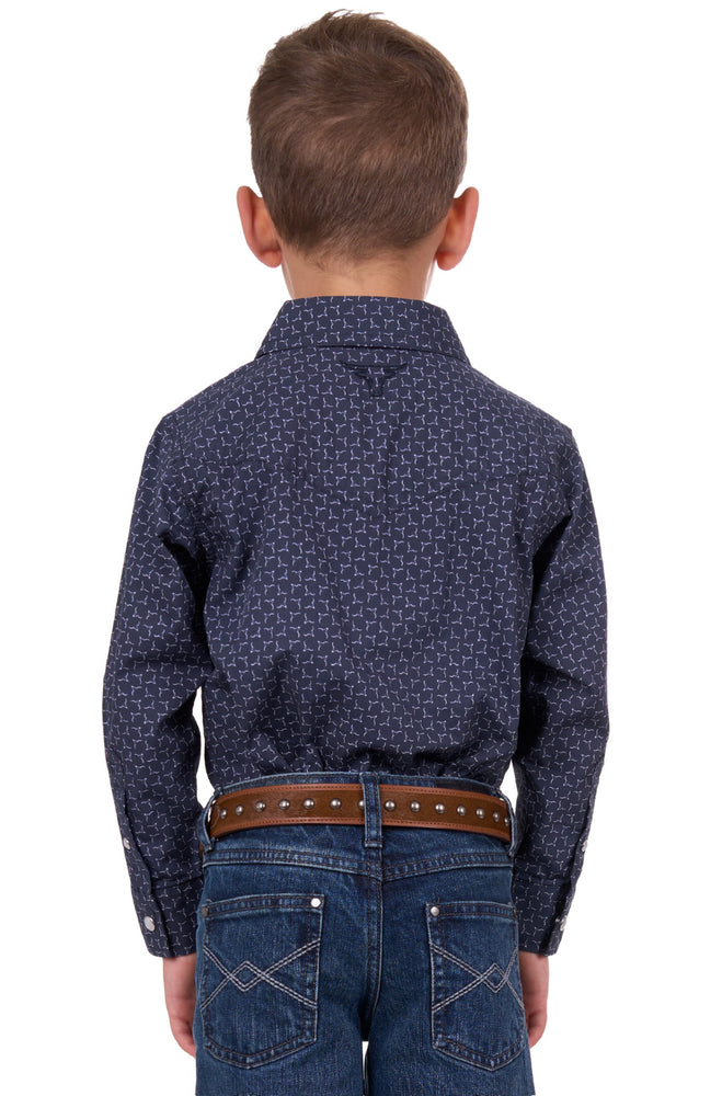 Pure Western Boys Jett Long Sleeve Shirt