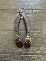 Diamond H Handmade Stitched Spur Straps