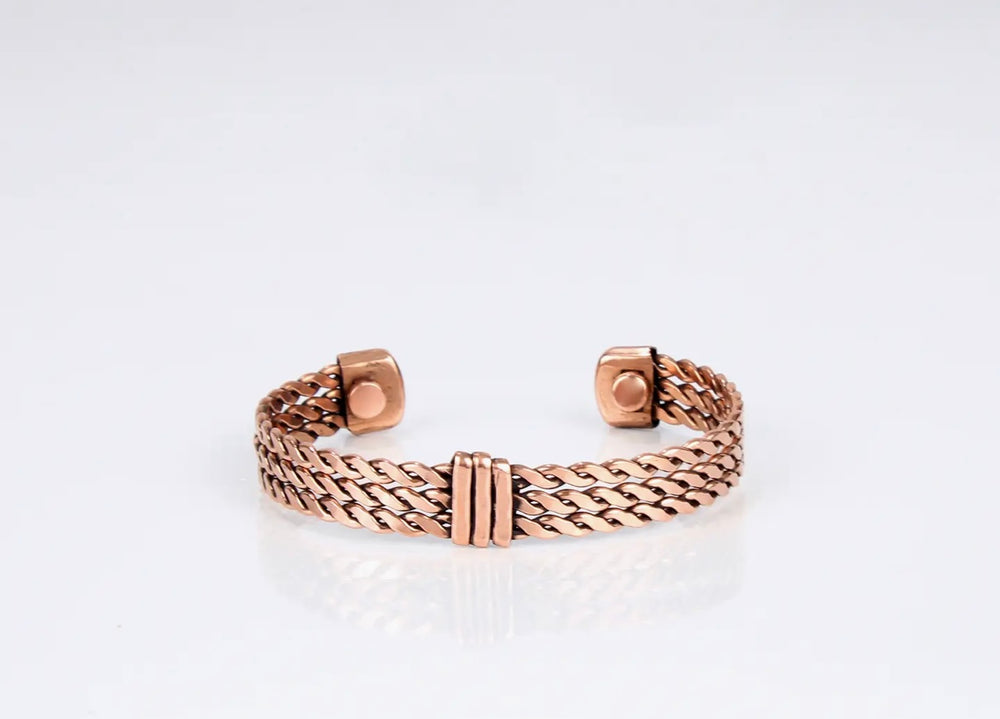 Copper magnetic Band .” Rope Scroll”.