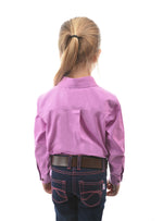 Hard Slog Kids Half Placket Light Cotton Long Sleeve Shirt