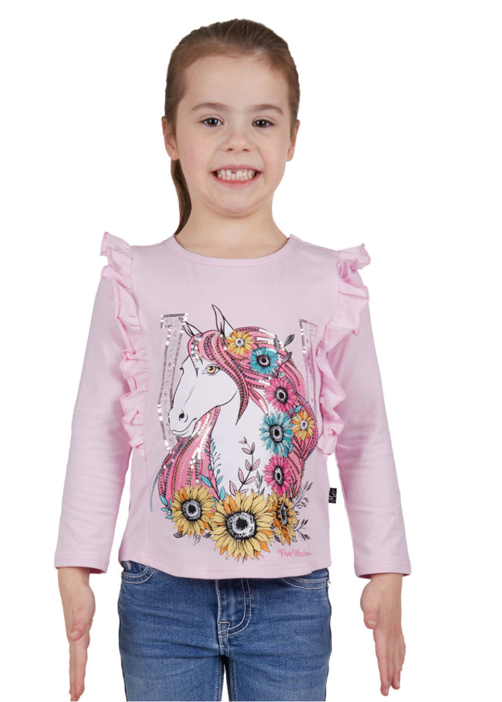 Girls Jina Frill Long Sleeve Tee