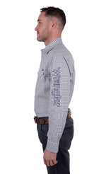 Wrangler Men’s Clinton Logo Long Sleeve Shirt