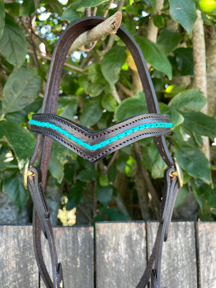 Diamond H Handmade Western Style Braided Bridle