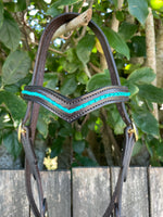 Diamond H Handmade Western Style Braided Bridle