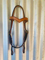 Diamond H Handmade Western Style Bridle Cob