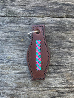 Diamond H Handmade Braided Key Tags