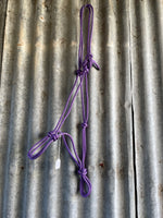 Diamond H Handmade Rope Halter Purple