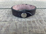 Diamond H Stamped Leather Bracelet