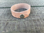Diamond H Stamped Leather Bracelet