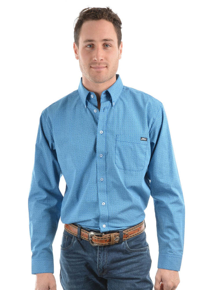 Men’s Pure Western Wylie Print Long Sleeve Shirt SALE