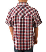 Pure Western Boys Edward Check Western Shirt Sleeve Shirt