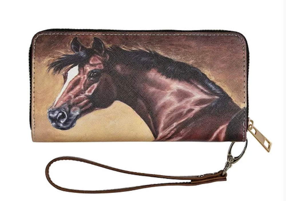 Bay Horse Faux Leather Wallet