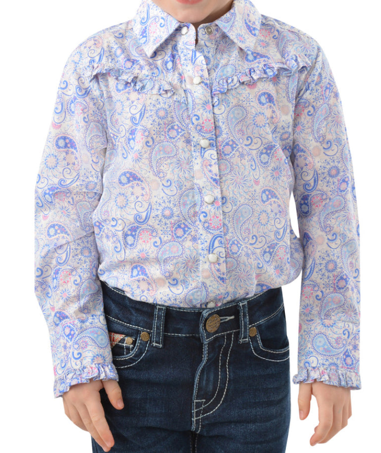 Pure Western Girls Willow Long Sleeve Shirt
