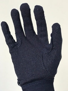 Navy Cotton Pimple Grip Glove